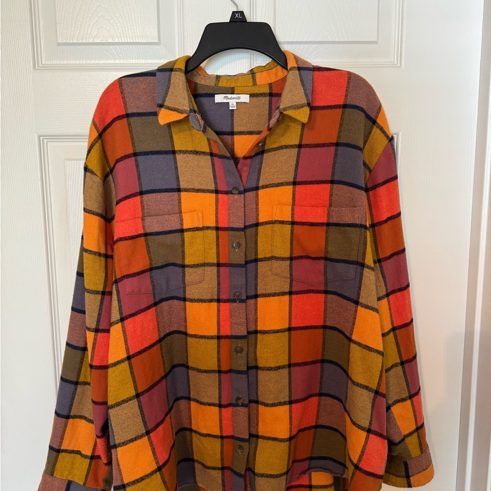 Madewell Colorful Plaid Shirt